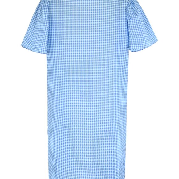 JEFFRICO House Dresses for Women with Pockets - Lightweight Breathable Blue - Picture 4 of 5
